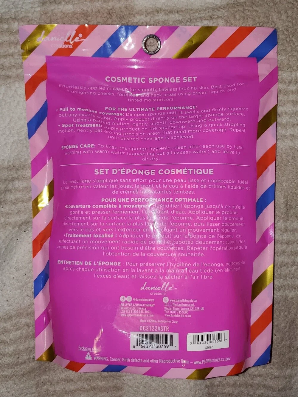5 for $25 | NIB Danielle Creations 32 Assorted Cosmetic Sponges Set
